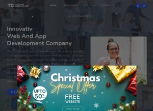 How technoderivation.com looks like on a tablet such as an iPad.