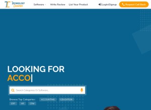 How technologycounter.com looks like on a tablet such as an iPad.