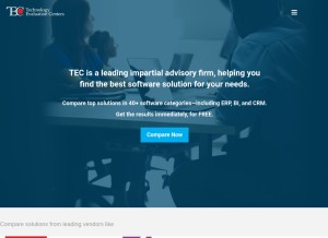 How technologyevaluation.com looks like on a tablet such as an iPad.