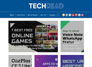 How techread.news looks like on a tablet such as an iPad.