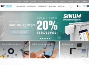 How techsterowniki.pl looks like on a tablet such as an iPad.