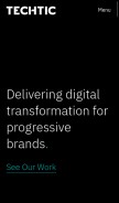 How techtic.com looks like on a mobile device such as an iPhone.