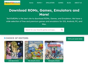 How techtoroms.com looks like on a tablet such as an iPad.