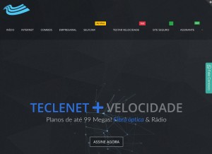 How tecle.net looks like on a tablet such as an iPad.