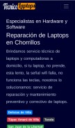 How tecnicodelaptops.com looks like on a mobile device such as an iPhone.