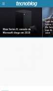 How tecnoblog.net looks like on a mobile device such as an iPhone.