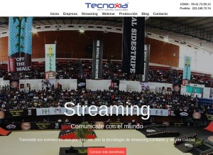 How tecnoxia.com looks like on a tablet such as an iPad.