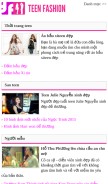 How teenfashion.vn looks like on a mobile device such as an iPhone.