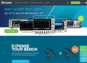 How tek.com looks like on a tablet such as an iPad.