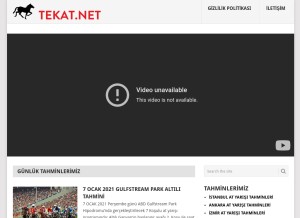 How tekat.net looks like on a tablet such as an iPad.