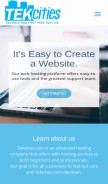 How tekcities.com looks like on a mobile device such as an iPhone.