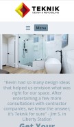 How teknikinc.com looks like on a mobile device such as an iPhone.
