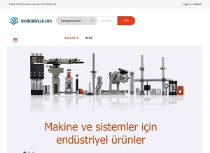 How teknikurunler.com looks like on a tablet such as an iPad.
