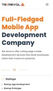 How tekrevol.com looks like on a mobile device such as an iPhone.