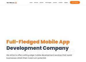 How tekrevol.com looks like on a tablet such as an iPad.