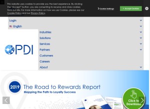 How telapoint.com looks like on a tablet such as an iPad.