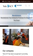 How telcoict.com.au looks like on a mobile device such as an iPhone.