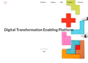 How telcoq.com looks like on a tablet such as an iPad.