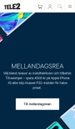 How tele2.se looks like on a mobile device such as an iPhone.