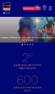How telecom-paristech.fr looks like on a mobile device such as an iPhone.