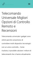 How telecomandouniversali.com looks like on a mobile device such as an iPhone.