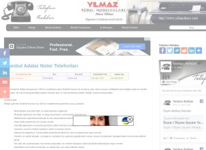 How telefonrehber.net looks like on a tablet such as an iPad.