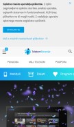 How telekom.si looks like on a mobile device such as an iPhone.