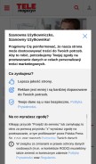 How telemagazyn.pl looks like on a mobile device such as an iPhone.