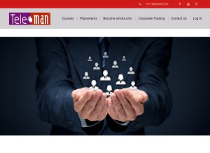 How teleman.in looks like on a tablet such as an iPad.