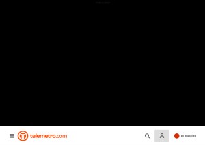 How telemetro.com looks like on a tablet such as an iPad.