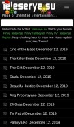 How teleserye.su looks like on a mobile device such as an iPhone.