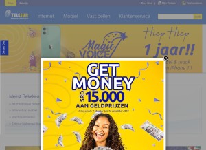 How telesur.sr looks like on a tablet such as an iPad.