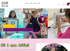 How tellandtale.com looks like on a tablet such as an iPad.