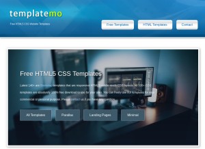 How templatemo.com looks like on a tablet such as an iPad.