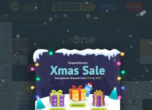 How templatemonster.com looks like on a tablet such as an iPad.