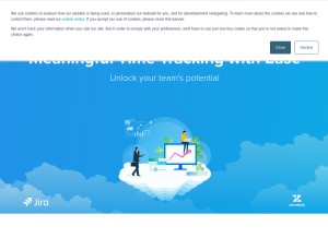 How tempo.io looks like on a tablet such as an iPad.