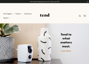 How tendinsights.com looks like on a tablet such as an iPad.