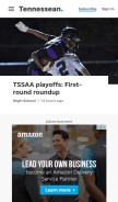 How tennessean.com looks like on a mobile device such as an iPhone.