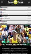 How tennistemple.com looks like on a mobile device such as an iPhone.
