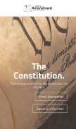 How tenthamendmentcenter.com looks like on a mobile device such as an iPhone.