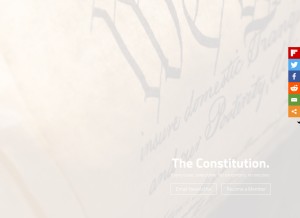 How tenthamendmentcenter.com looks like on a tablet such as an iPad.