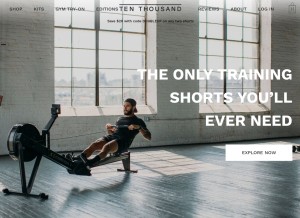 How tenthousand.cc looks like on a tablet such as an iPad.