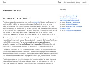 How teoracing.sk looks like on a tablet such as an iPad.