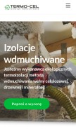 How termo-cel.pl looks like on a mobile device such as an iPhone.