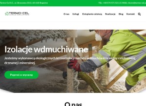 How termo-cel.pl looks like on a tablet such as an iPad.