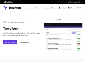 How terraform.io looks like on a tablet such as an iPad.
