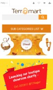How terramart.co.in looks like on a mobile device such as an iPhone.