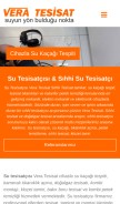 How tesisat-tamirat.com looks like on a mobile device such as an iPhone.