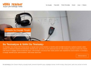 How tesisat-tamirat.com looks like on a tablet such as an iPad.