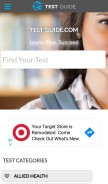 How test-guide.com looks like on a mobile device such as an iPhone.